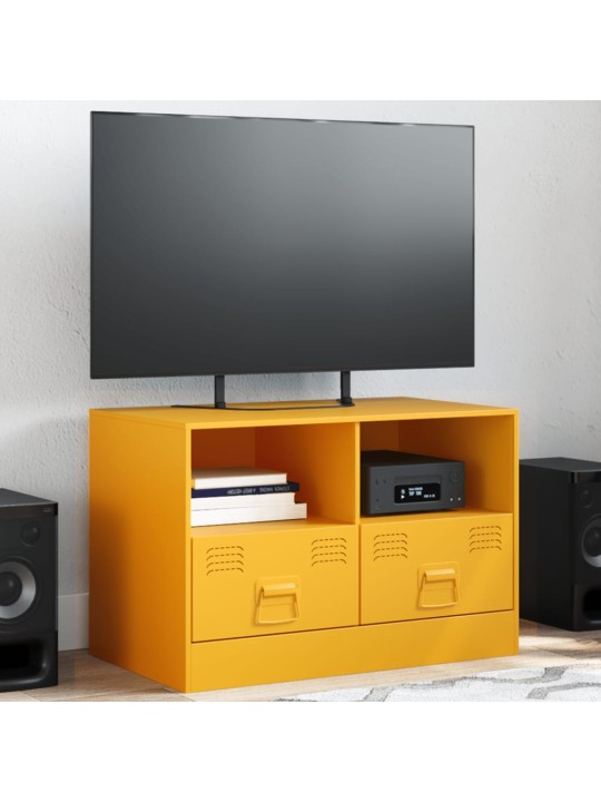 Tv skapītis, 67x39x44 cm, tērauds, sinepju dzeltens