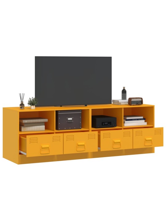 Tv skapīši, 2 gab., 67x39x44 cm, tērauds, sinepju dzelteni