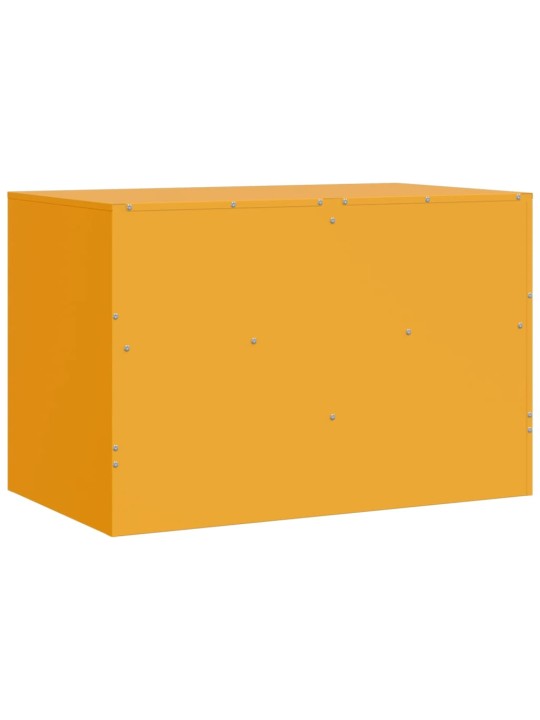 Tv skapīši, 2 gab., 67x39x44 cm, tērauds, sinepju dzelteni