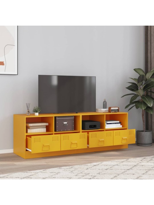 Tv skapīši, 2 gab., 67x39x44 cm, tērauds, sinepju dzelteni