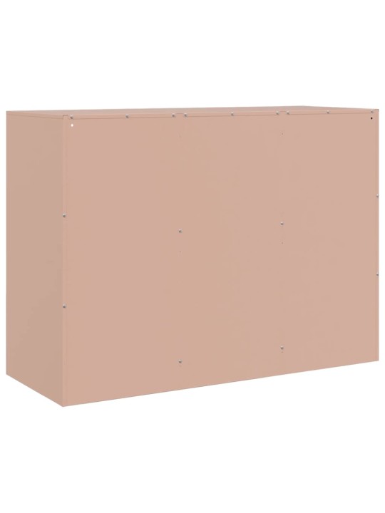 Kumode, rozā, 99x39x73 cm, tērauds