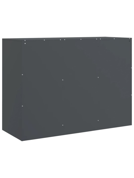 Kumode, antracītpelēka, 99x39x73 cm, tērauds