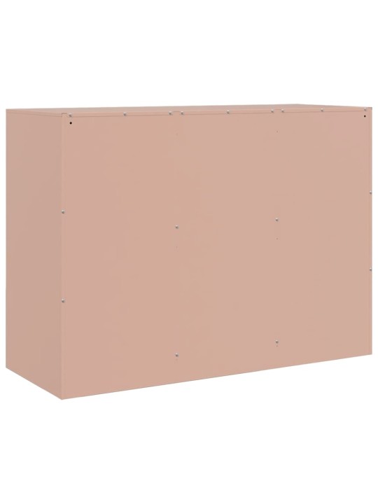Kumode, rozā, 99x39x73 cm, tērauds