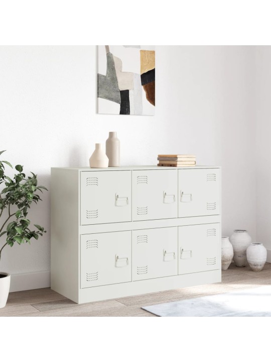 Kumode, balta, 99x39x73 cm, tērauds
