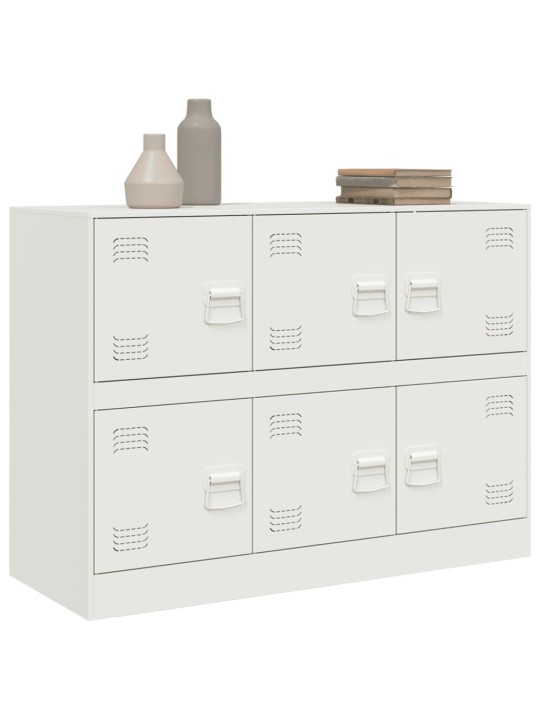 Kumode, balta, 99x39x73 cm, tērauds