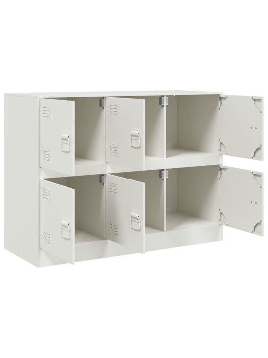 Kumode, balta, 99x39x73 cm, tērauds