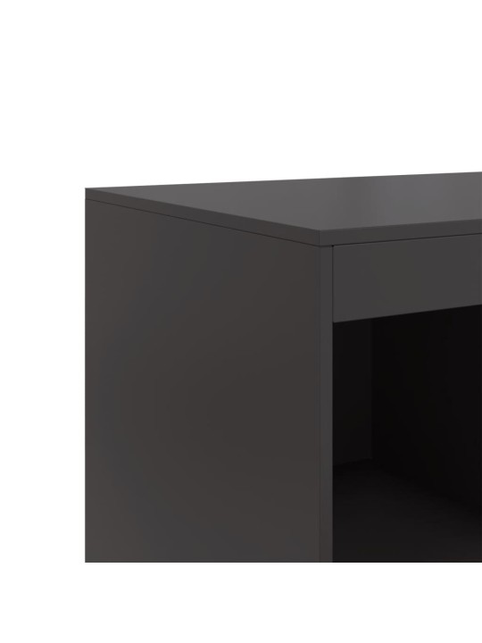 Augstais skapītis, melns, 67x39x95 cm, tērauds
