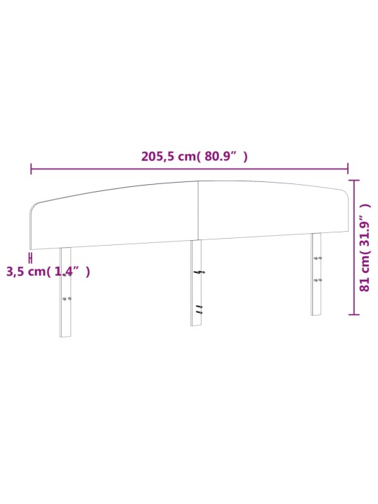 Galvgalis, 200 cm, priedes masīvkoks