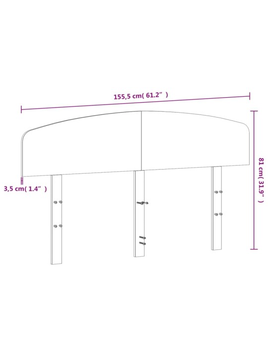 Galvgalis, 150 cm, priedes masīvkoks