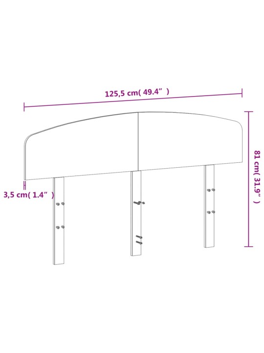 Galvgalis, vaska brūns, 120 cm, priedes masīvkoks