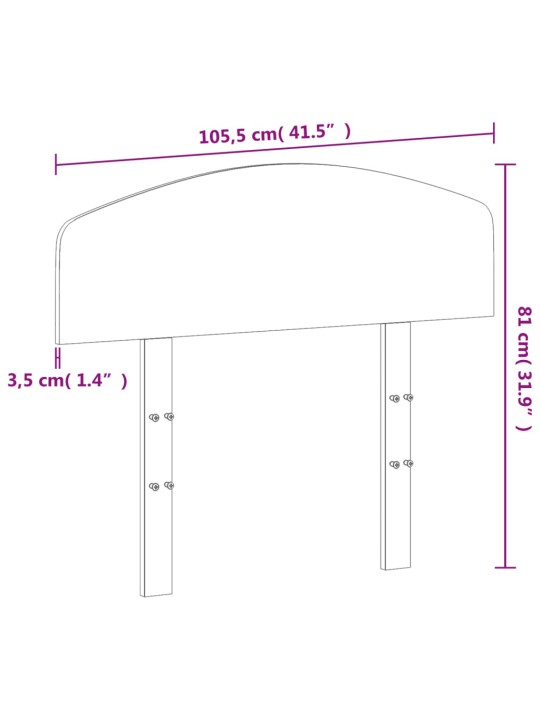 Galvgalis, balts, 100 cm, priedes masīvkoks