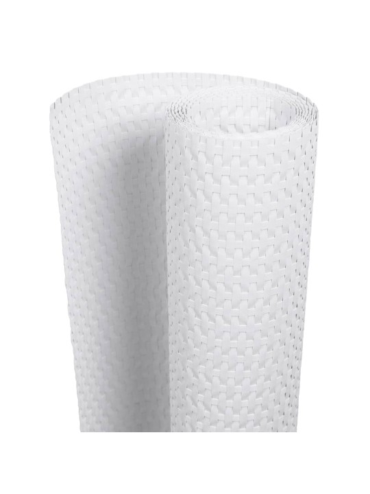 Balkona aizsegi, 5 gab., balts, 255x19 cm, pe rotangpalma