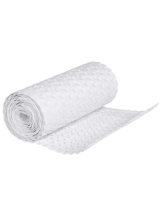 Balkona aizsegi, 5 gab., balts, 255x19 cm, pe rotangpalma