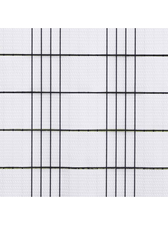 Balkona aizsegi, 5 gab., balts, 255x19 cm, pe rotangpalma
