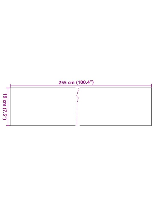 Balkona aizsegi, 10 gab., balts, 255x19 cm, pe rotangpalma