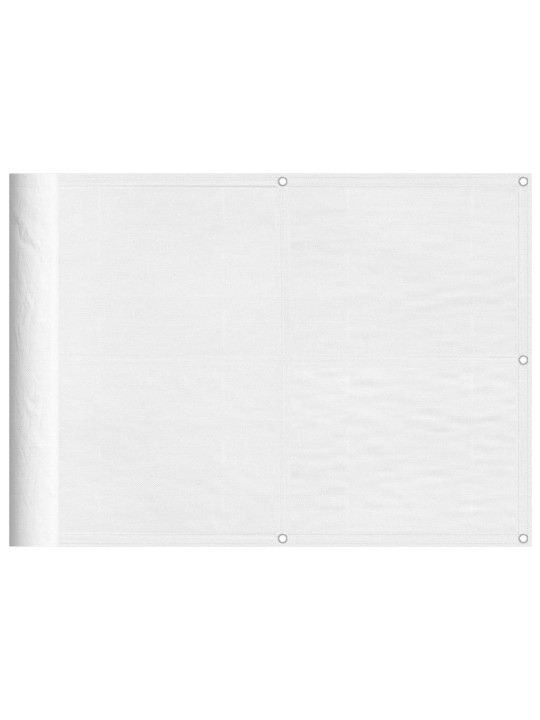 Balkona aizslietnis, balts, 75x700 cm, 100% poliestera oksforda