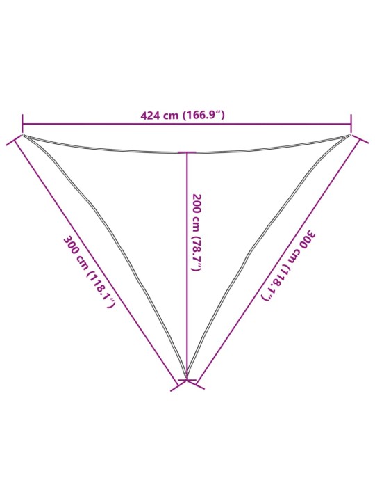 Saules aizsargs, 3x3x4,24 m, 100% poliesters, oksforda audums
