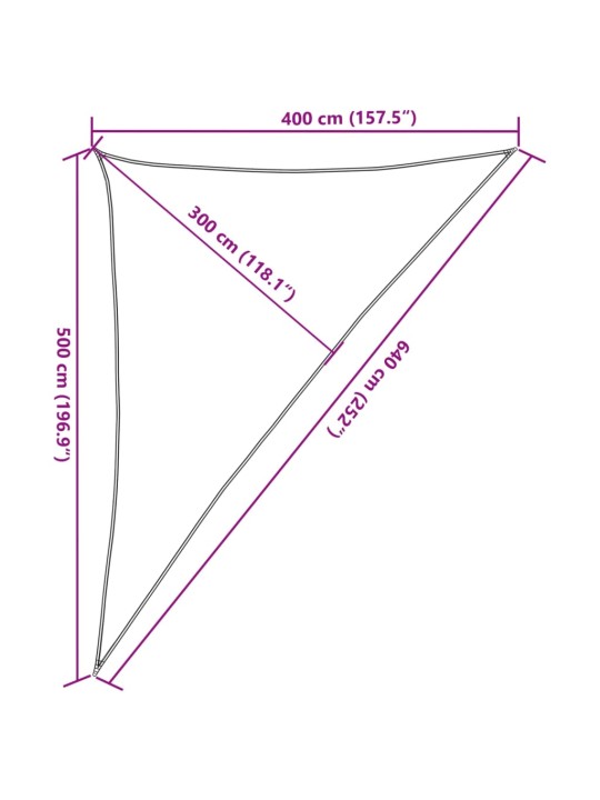 Saules aizsargs, 4x5x6,4 m, 100% poliesters, oksforda audums