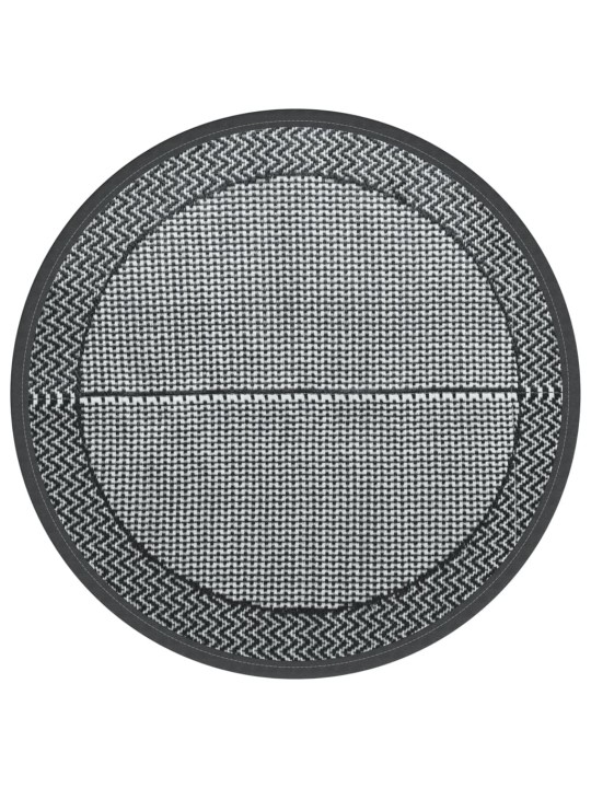Āra paklājs, ø120 cm, arakil pelēks, pp