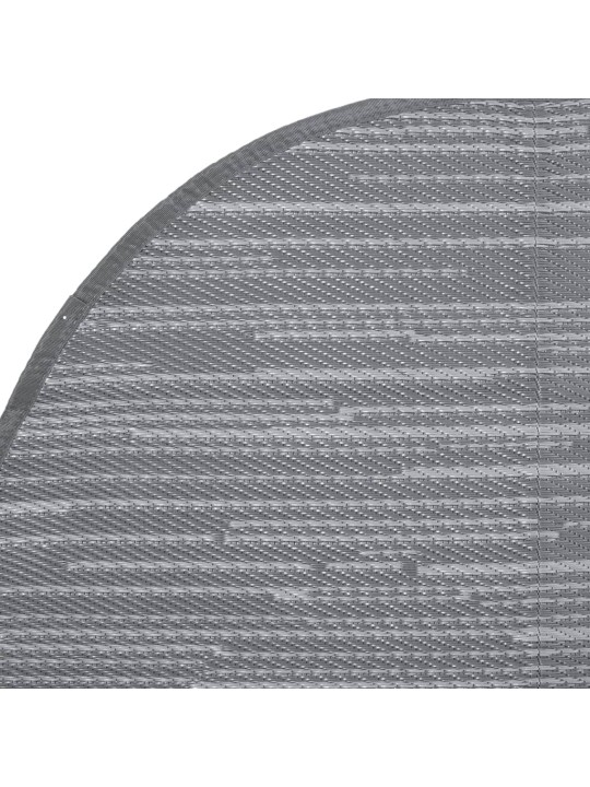 Āra paklājs, ø120 cm, arakil pelēks, pp