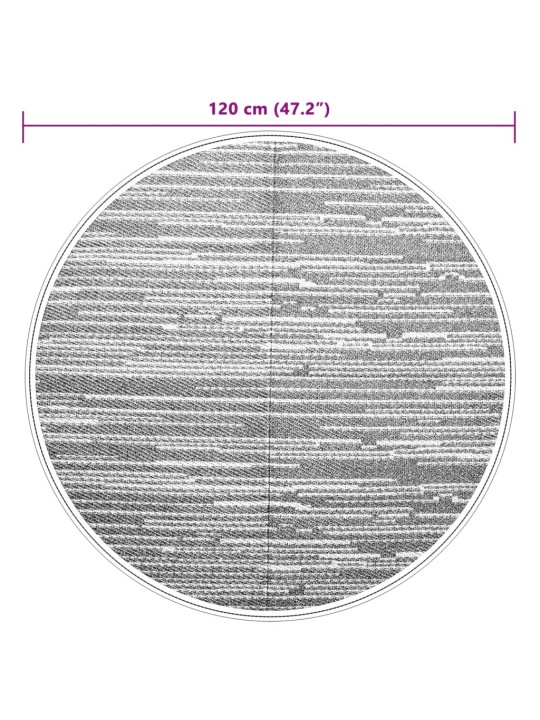 Āra paklājs, ø120 cm, arakil brūns pp