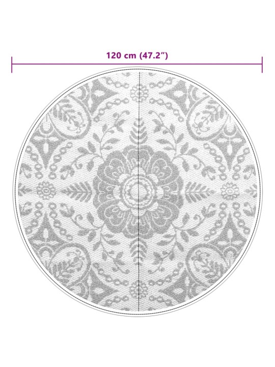 Āra paklājs, ø120 cm, arakil zilas pp