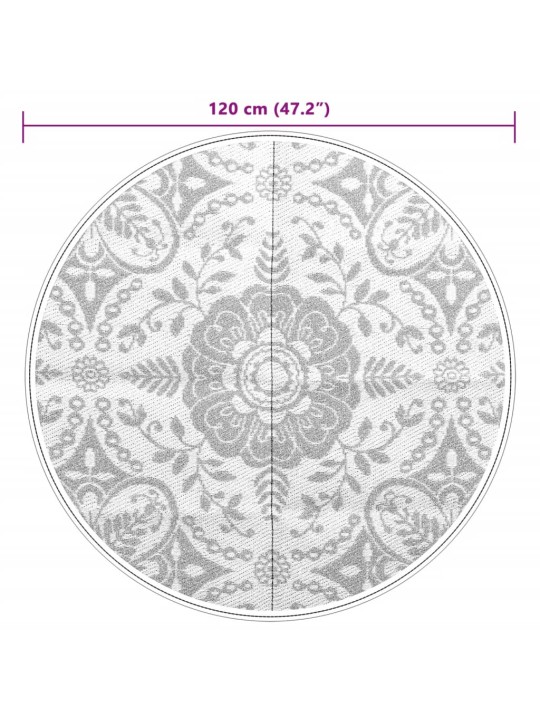 Āra paklājs, ø120 cm, arakil rozā pp
