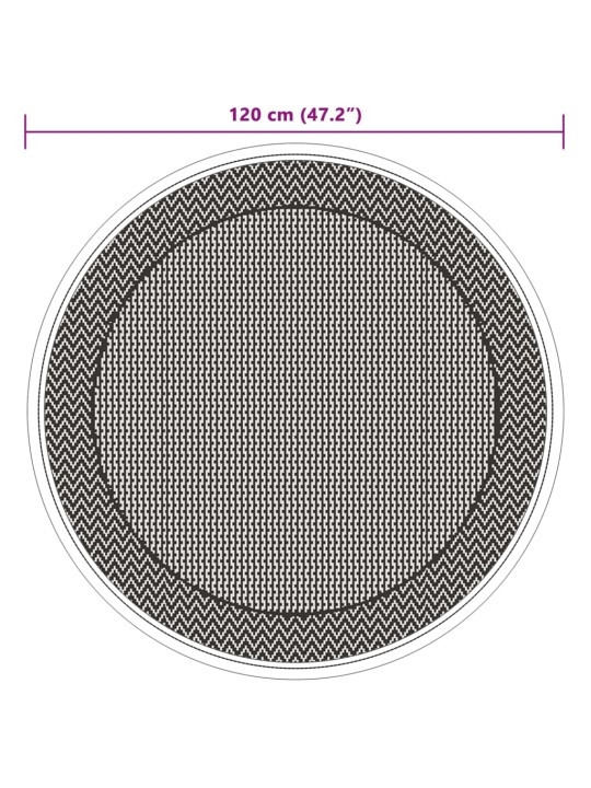 Āra paklājs, ø120 cm, arakil zaļš, pp