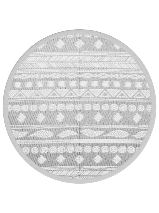 Āra paklājs, ø200 cm, arakil pelēks, pp