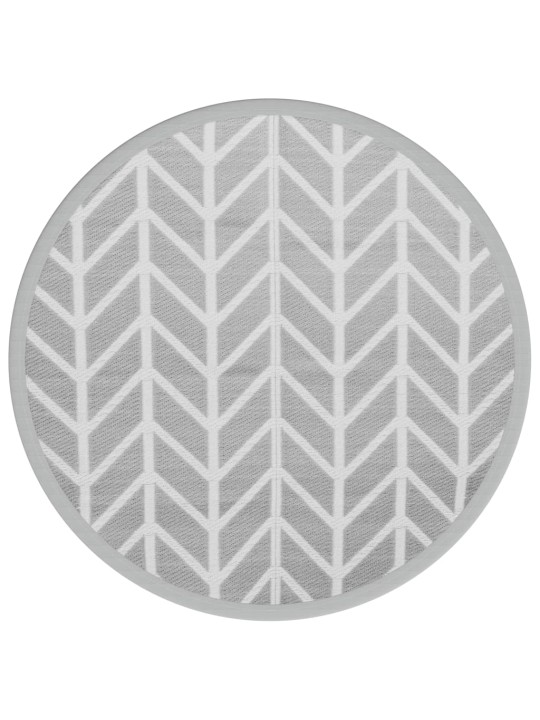Āra paklājs, ø120 cm, arakil pelēks, pp