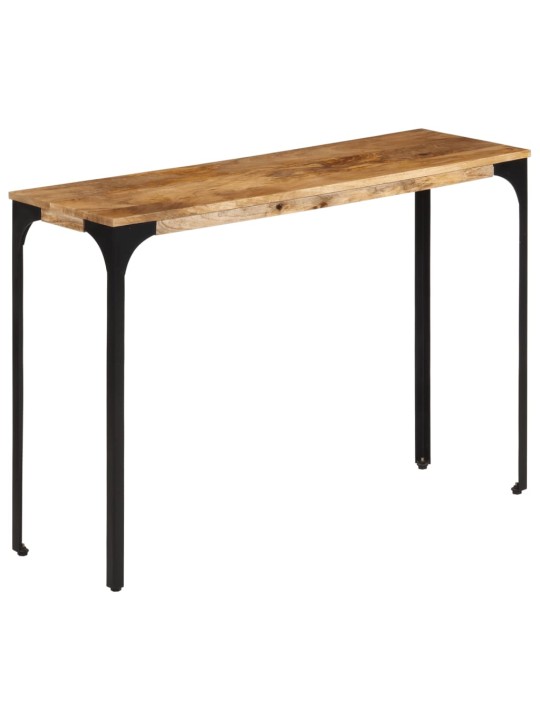 Konsoles galdiņš, brūns, 110x35x76cm, mango masīvkoks un dzelzs
