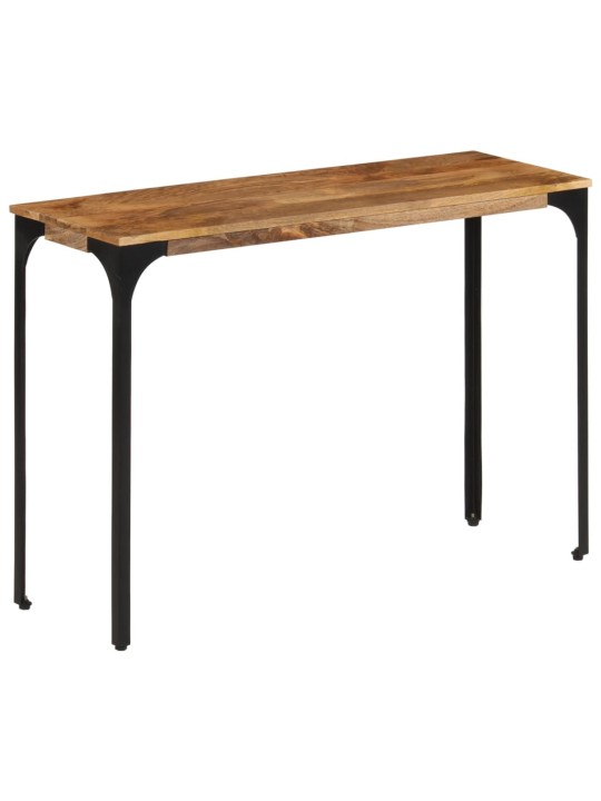 Konsoles galdiņš, brūns, 110x35x76cm, mango masīvkoks un dzelzs