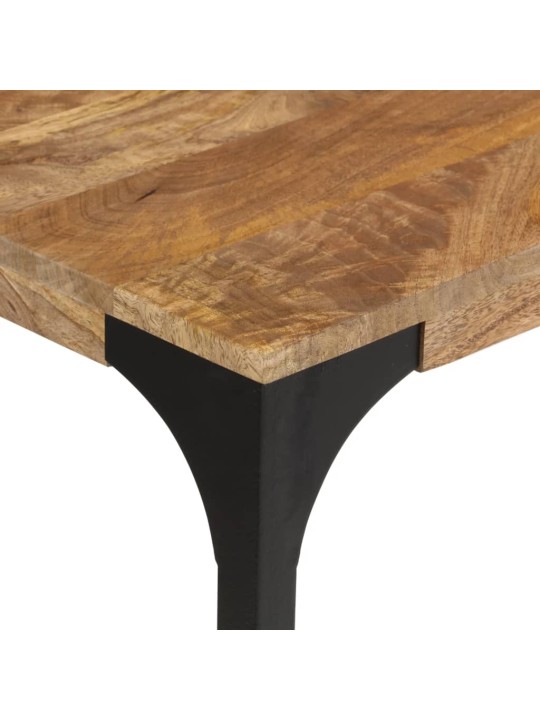 Konsoles galdiņš, brūns, 110x35x76cm, mango masīvkoks un dzelzs