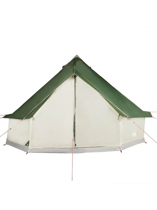 Ģimenes telts, tipi, 10 personām, zaļa, ūdensnecaurlaidīga