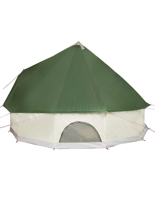 Ģimenes telts, tipi, 10 personām, zaļa, ūdensnecaurlaidīga