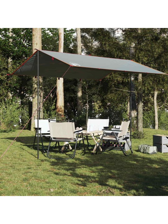 Kempinga tents, pelēka, oranža, 360x294 cm, ūdensizturīga