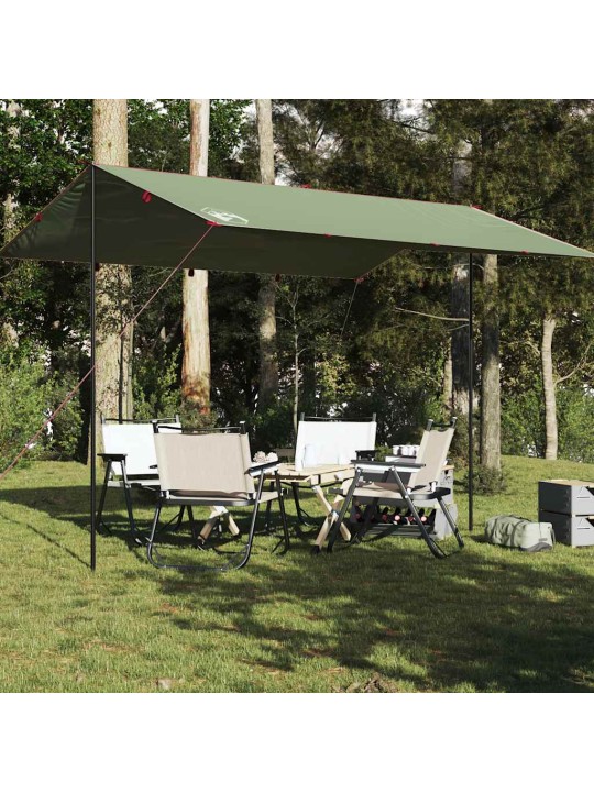 Kempinga tents, zaļa, 400x294 cm, ūdensizturīga