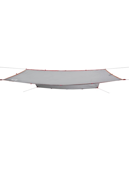Kempinga tents, pelēka, oranža, 400x294 cm, ūdensizturīga