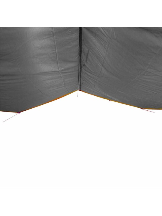 Kempinga tents, pelēka, oranža, 400x294 cm, ūdensizturīga