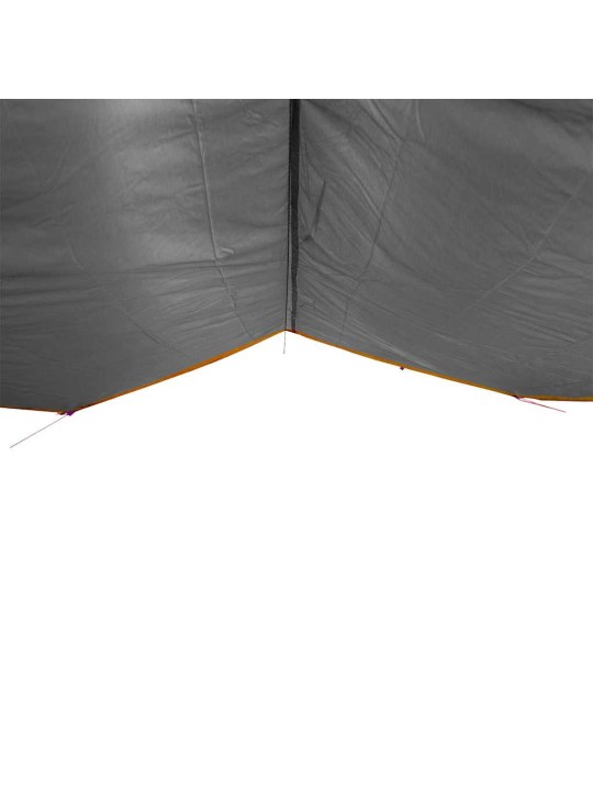 Kempinga tents, pelēka, oranža, 400x294 cm, ūdensizturīga