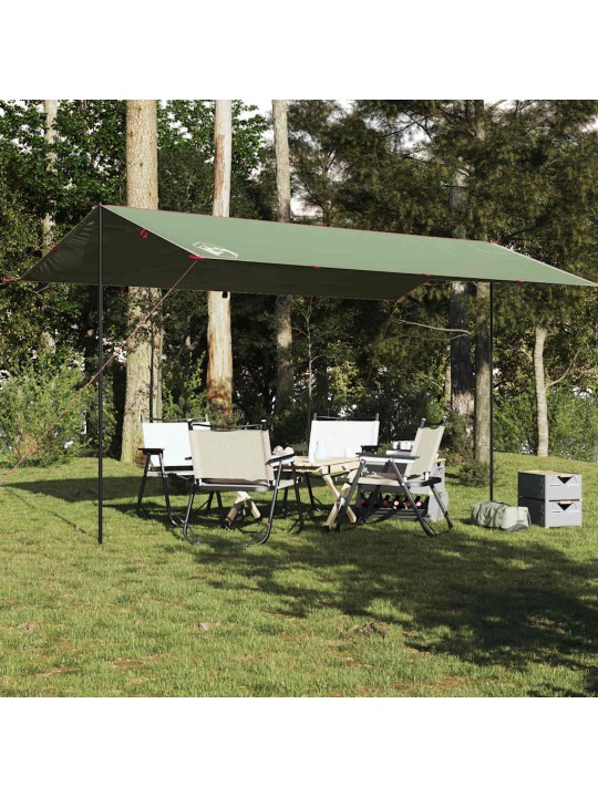 Kempinga tents, zaļa, 500x294 cm, ūdensizturīga