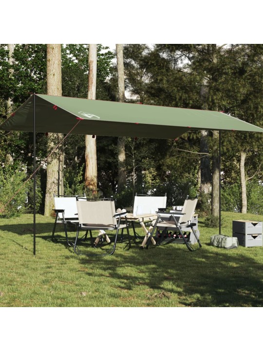 Kempinga tents, zaļa, 500x294 cm, ūdensizturīga