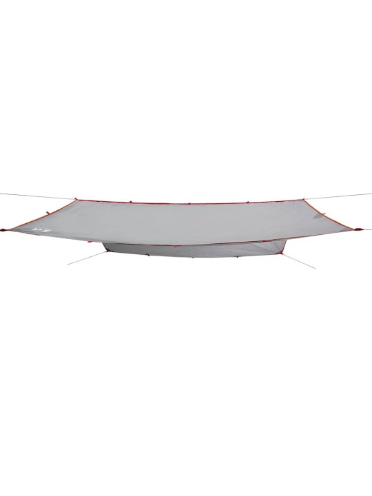 Kempinga tents, pelēka, oranža, 500x294 cm, ūdensizturīga