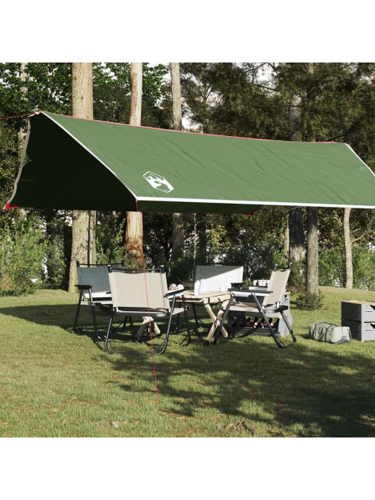 Kempinga tents, zaļa, 500x294 cm, ūdensizturīga