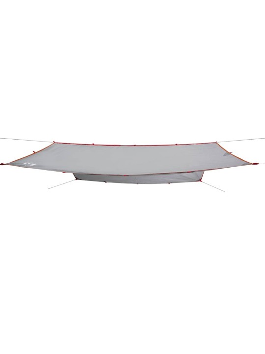 Kempinga tents, pelēka, oranža, 500x294 cm, ūdensizturīga
