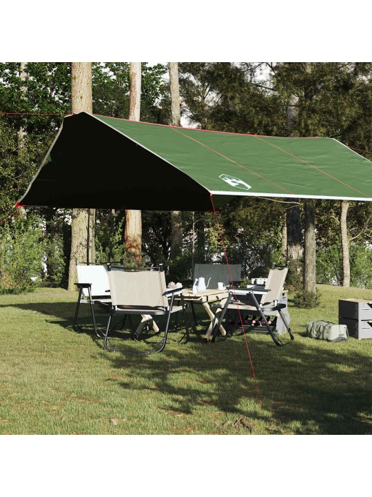 Kempinga tents, zaļa, 420x440 cm, ūdensizturīga