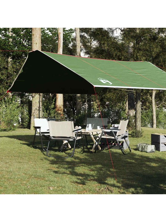 Kempinga tents, zaļa, 420x440 cm, ūdensizturīga