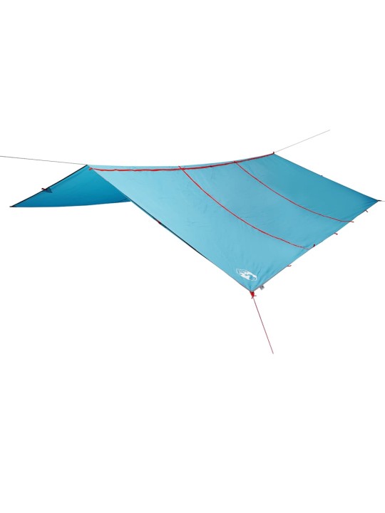 Kempinga tents, zila, 420x440 cm, ūdensizturīga