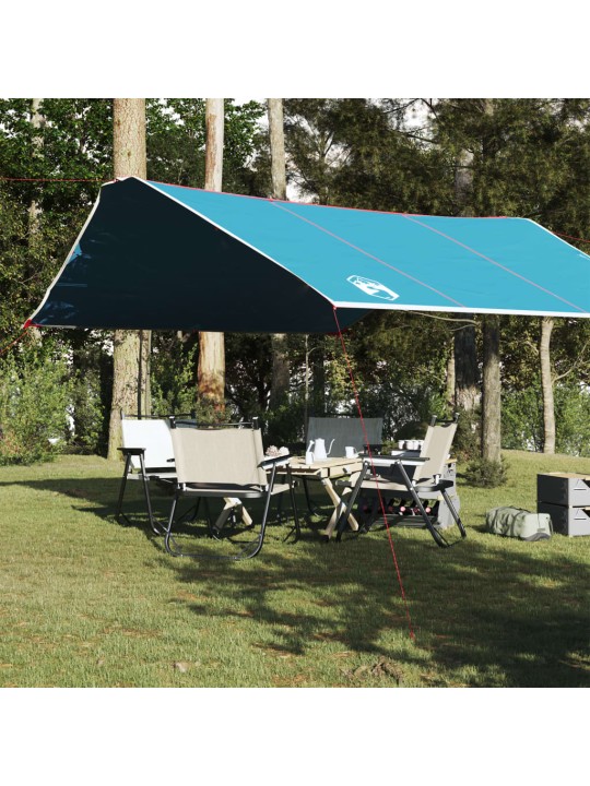 Kempinga tents, zila, 420x440 cm, ūdensizturīga