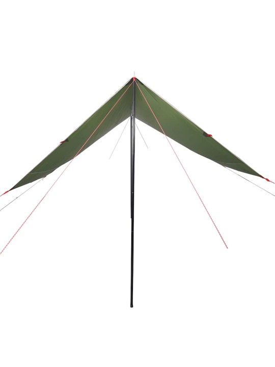 Kempinga tents, zaļa, 430x380x210 cm, ūdensizturīga